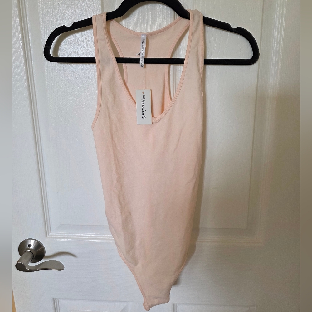 Essentials Light Peach Sleeveless Top